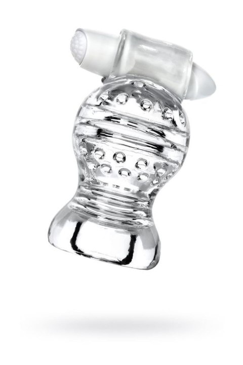 Lingam Shakti, Vibrating Masturbator, TPE, Transparent, 9 cm Lingam by TOYFA