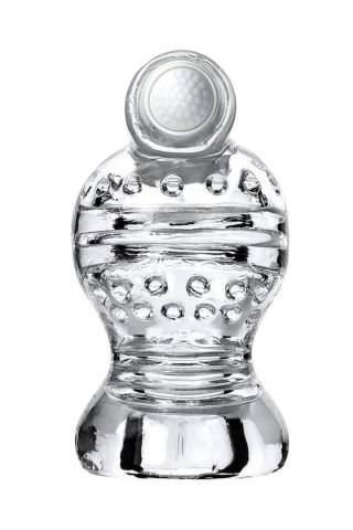 Lingam Shakti, Vibrating Masturbator, TPE, Transparent, 9 cm Lingam by TOYFA
