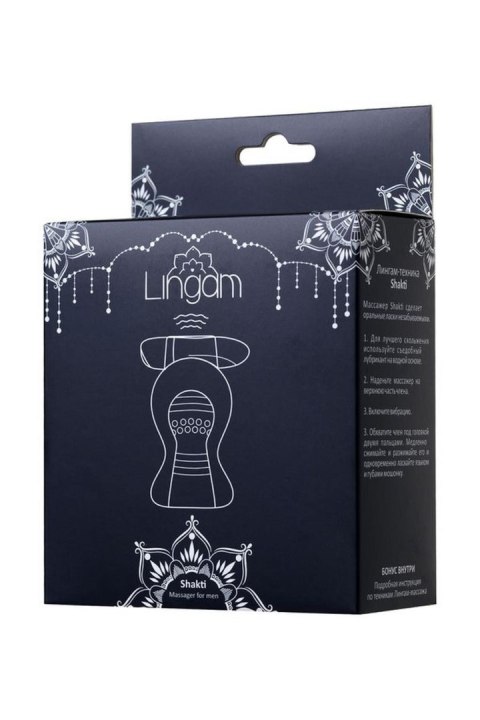 Lingam Shakti, Vibrating Masturbator, TPE, Transparent, 9 cm Lingam by TOYFA