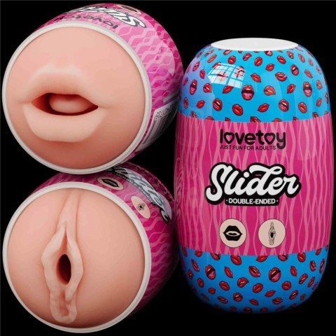 Slider Double-Ended Masturbator Mouth and Vagina LoveToy - Boys of Toys Sp. z o.o. (dystrybutor)
