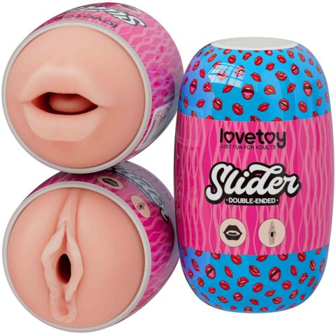 Slider Double-Ended Masturbator Mouth and Vagina LoveToy - Boys of Toys Sp. z o.o. (dystrybutor)