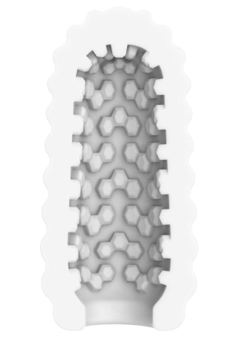 Medium Masturbator Ribs White SCALA