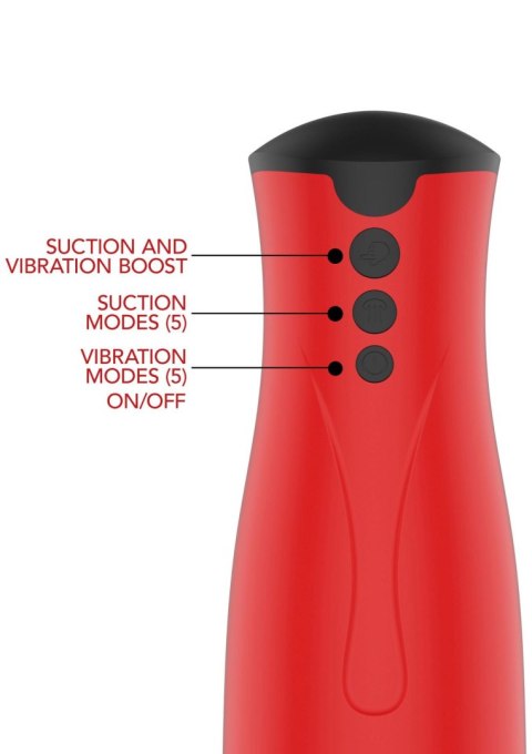 Super Suction Masturbator Red SCALA