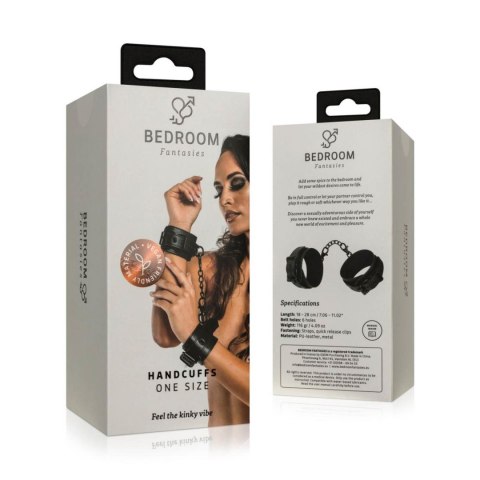 Bedroom Fantasies - Faux Leather Handcuffs Black ONE-DC B.V.