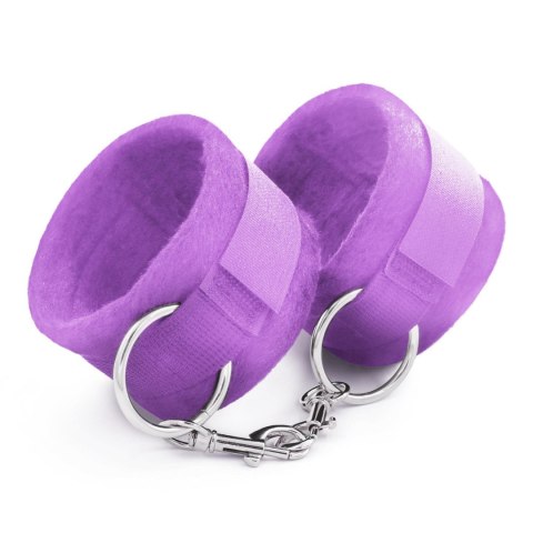 TOUGH LOVE VELCRO HANDCUFFS WITH EXTRA 40CM CHAIN CRUSHIOUS PURPLE Crushious - Lunyvan S.L.