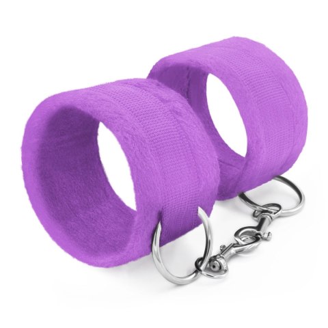 TOUGH LOVE VELCRO HANDCUFFS WITH EXTRA 40CM CHAIN CRUSHIOUS PURPLE Crushious - Lunyvan S.L.