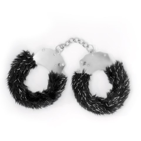 CRUSHIOUS SPANGLE METAL CUFFS WITH PLUSH BLACK Crushious - Lunyvan S.L.