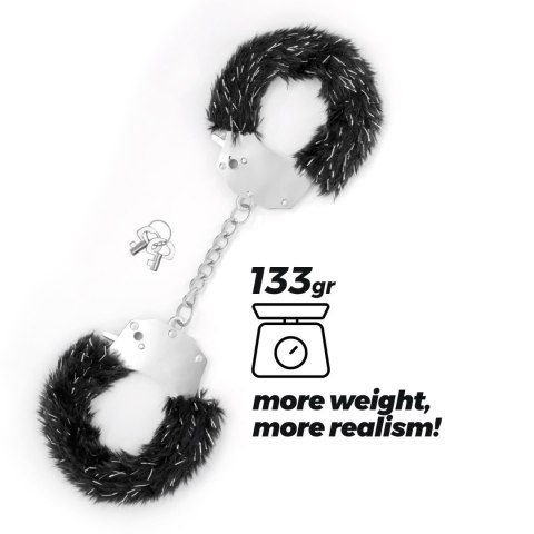 CRUSHIOUS SPANGLE METAL CUFFS WITH PLUSH BLACK Crushious - Lunyvan S.L.