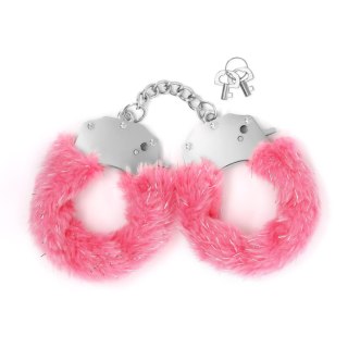 CRUSHIOUS SPANGLE METAL HANDCUFFS WITH PLUSH IN PINK Crushious - Lunyvan S.L.