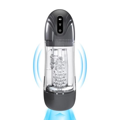 SonicPull - Suction and Vibration Masturbator Pump - Multimedia Enhanced - Gun Metal SHOTS