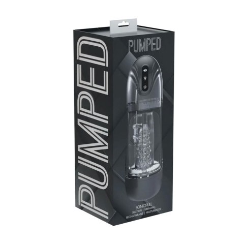 SonicPull - Suction and Vibration Masturbator Pump - Multimedia Enhanced - Gun Metal SHOTS