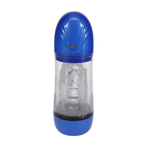 SonicPull - Suction and Vibration Masturbator Pump - Multimedia Enhanced - Metallic Blue SHOTS