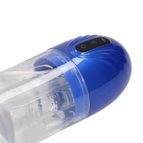 SonicPull - Suction and Vibration Masturbator Pump - Multimedia Enhanced - Metallic Blue SHOTS
