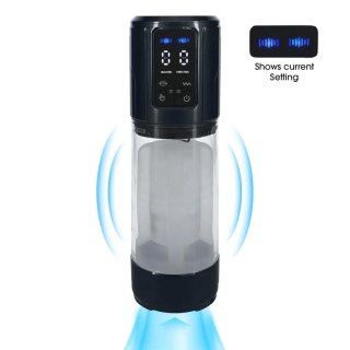 UltraLift - Automatic Waterproof Masturbator Pump - Gun Metal SHOTS