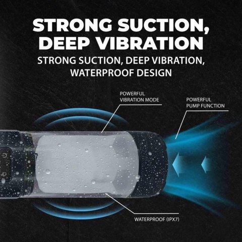 UltraLift - Automatic Waterproof Masturbator Pump - Gun Metal SHOTS