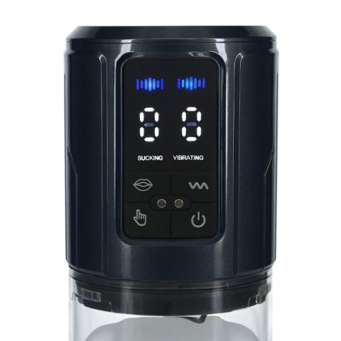 UltraLift - Automatic Waterproof Masturbator Pump - Gun Metal SHOTS