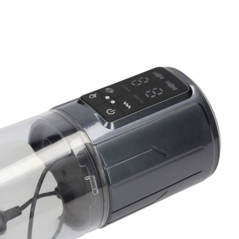 UltraLift - Automatic Waterproof Masturbator Pump - Gun Metal SHOTS