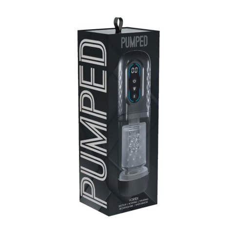 Vortex - Suction Rotation and Thrusting Masturbator Pump - Gun Metal SHOTS