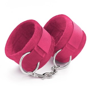 TOUGH LOVE VELCRO HANDCUFFS WITH EXTRA 40CM CHAIN CRUSHIOUS PINK Crushious - Lunyvan S.L.