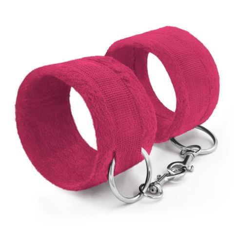 TOUGH LOVE VELCRO HANDCUFFS WITH EXTRA 40CM CHAIN CRUSHIOUS PINK Crushious - Lunyvan S.L.
